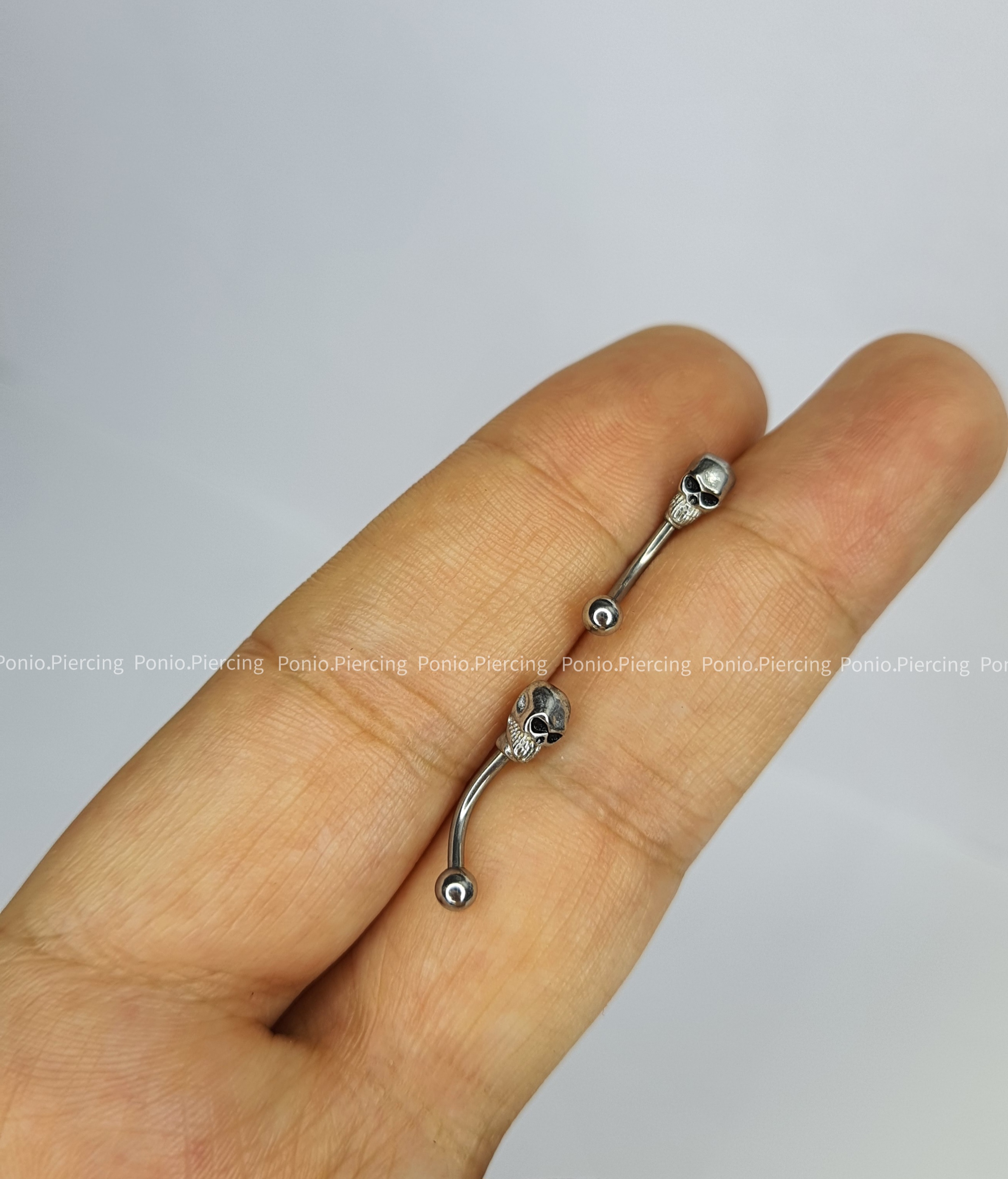 پیرسینگ موزی اسکلت(ابرو،لب،روک گوش)