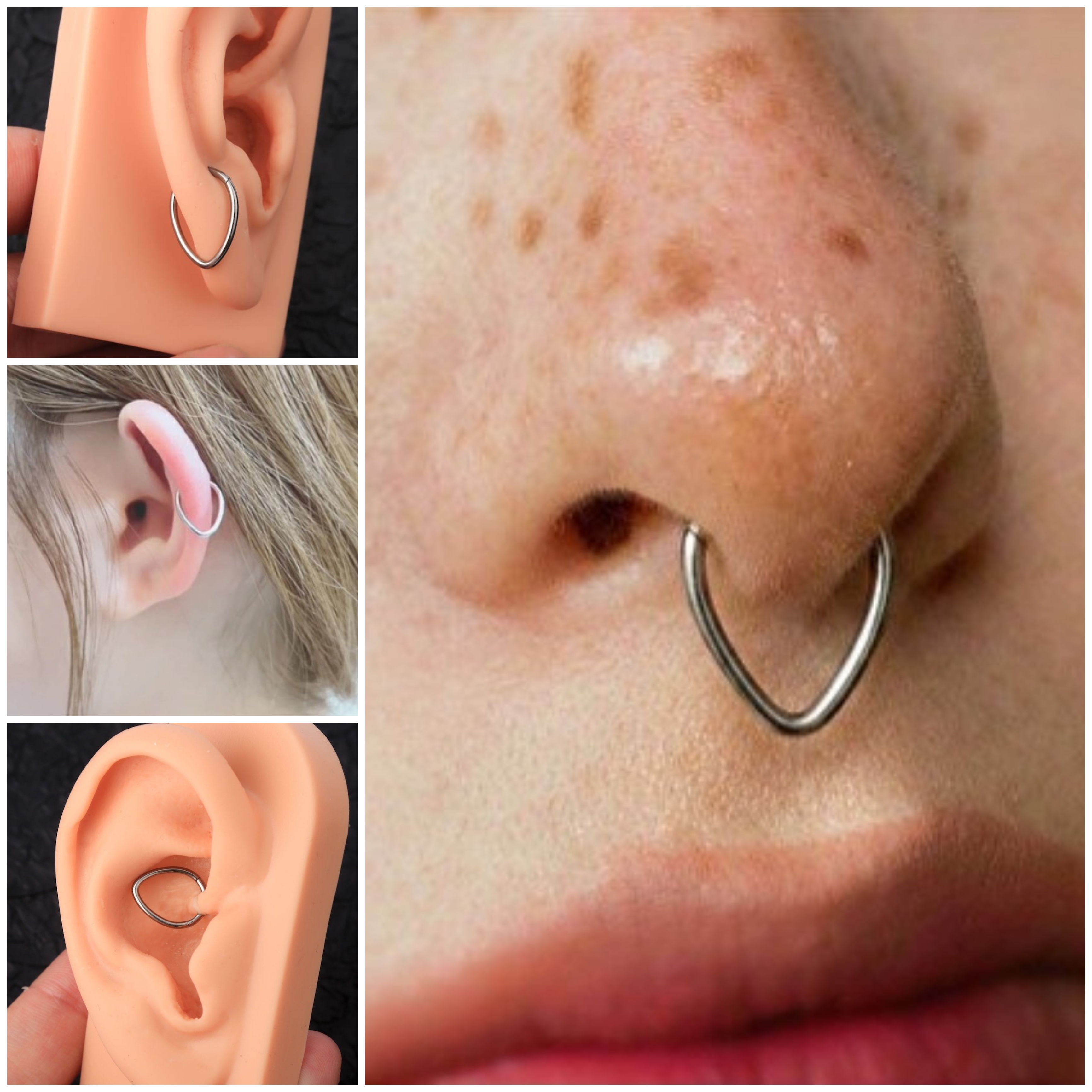 پیرسینگ حلقه اورانوس(گوش،سپتوم،اسمایل)