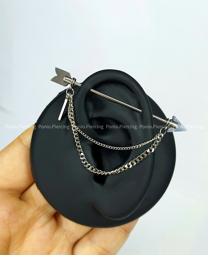 پیرسینگ گوش محوری Ares(اینداستریال)