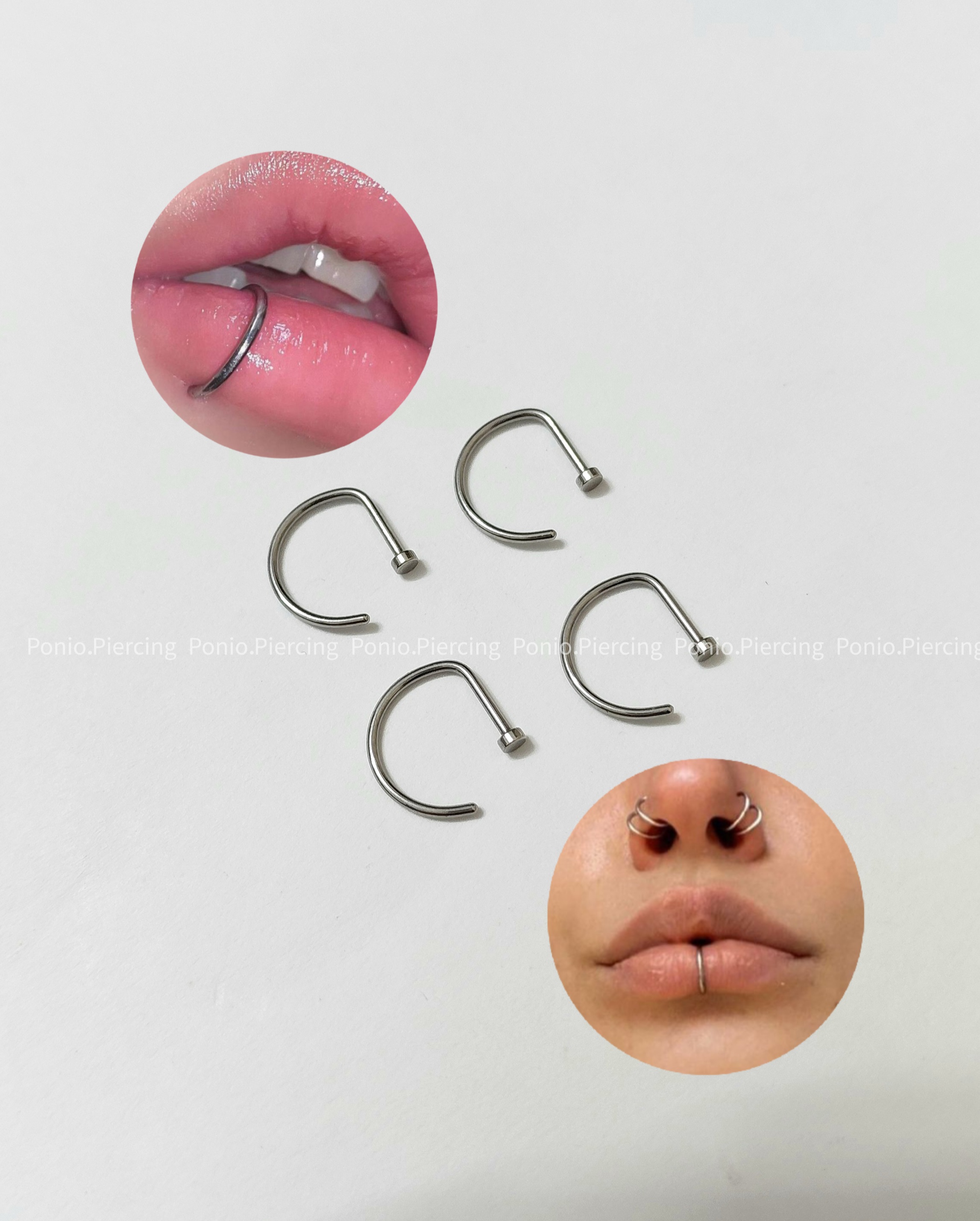 پیرسینگ فیک(لب،بینی،گوش)